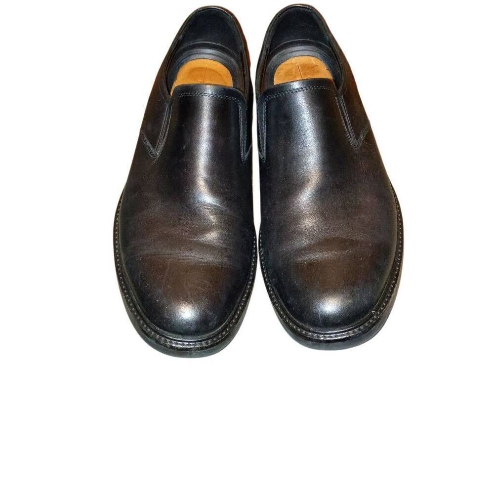 ECCO Men's London Apron Toe Slip On Loafer Black Size US 12/12.5